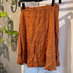 Brandy Melville A-Line Skirt in Vibrant Orange